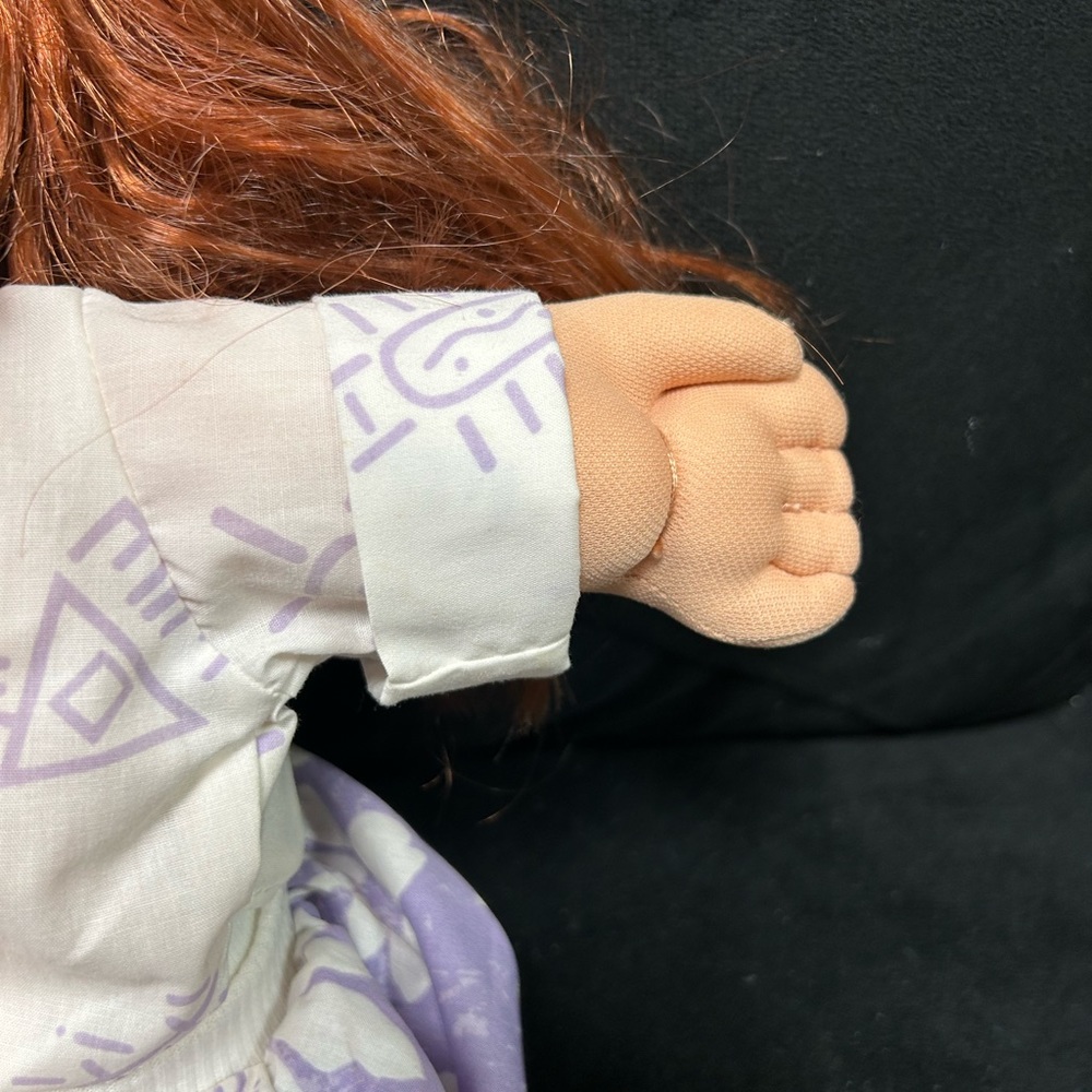 VTG Coleco Cabbage Patch Cornsilk Doll 1986 Girl Auburn Hair Mold 8 Guid… - Picture 5 of 15